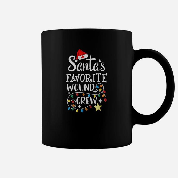 Santas Favorite Wound Crew Christmas Wound Care Nurse Crew Coffee Mug