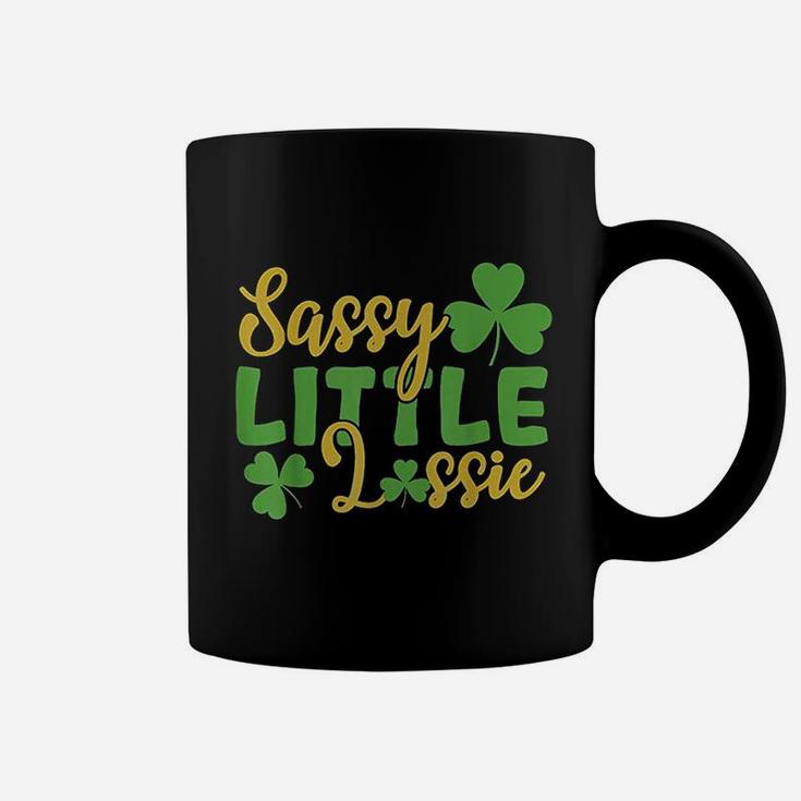 Sassy Little Lassie Shamrock St Patricks Day Coffee Mug