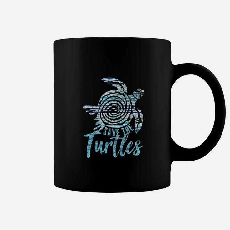 Save The Turtles Vintage Earth Day Coffee Mug