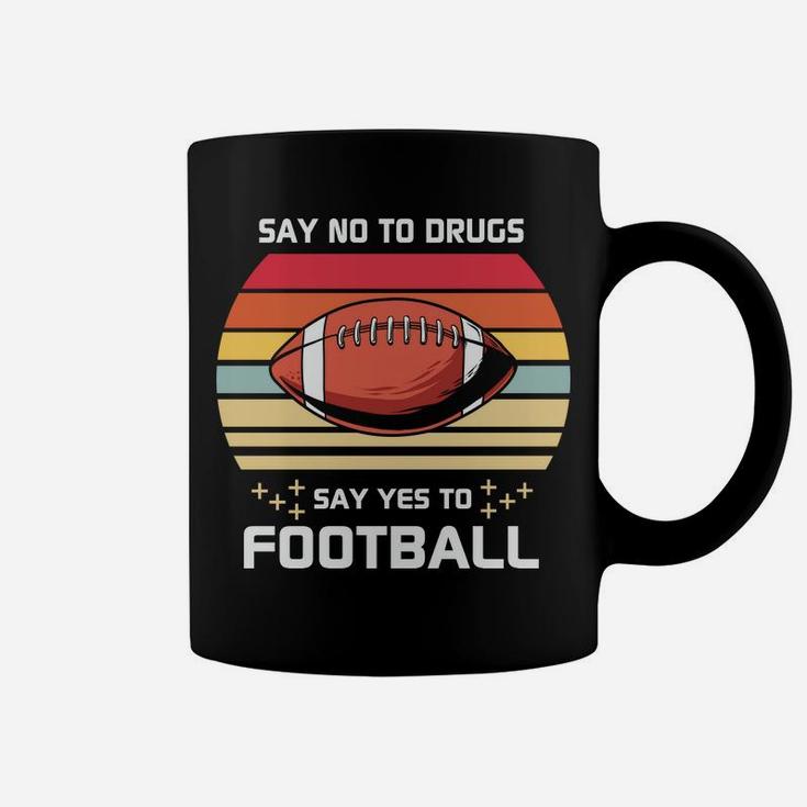 Say Yes To Football Vintage Design For Football Lovers Coffee Mug