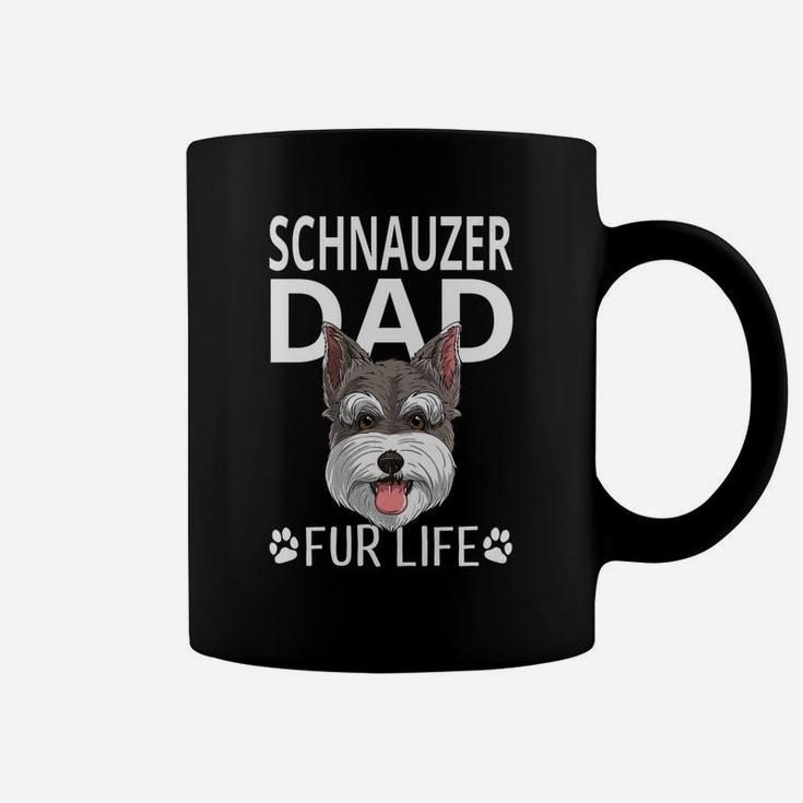 Schnauzer Dad Fur Life Dog Fathers Day Gift Pun Coffee Mug