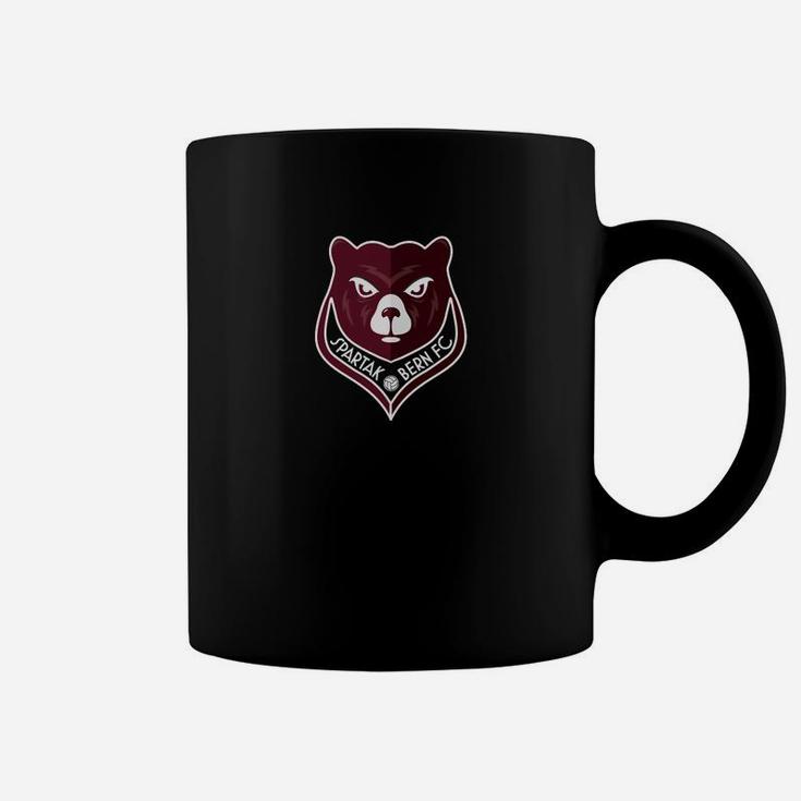 Schwarzes Herren-Tassen mit Bären-Emblem und Slogan
