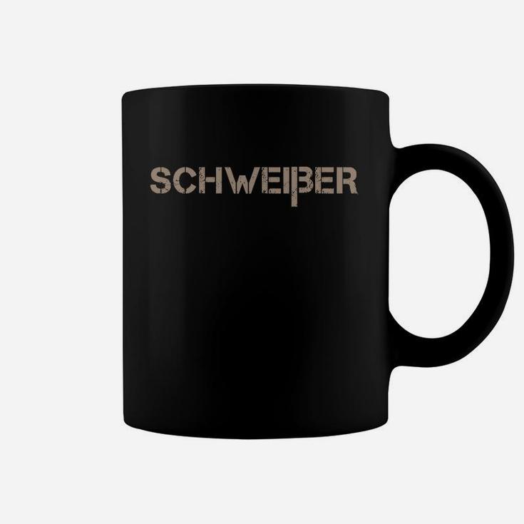 Schweißer Camouflage Text Design Schwarzes Tassen für Handwerker