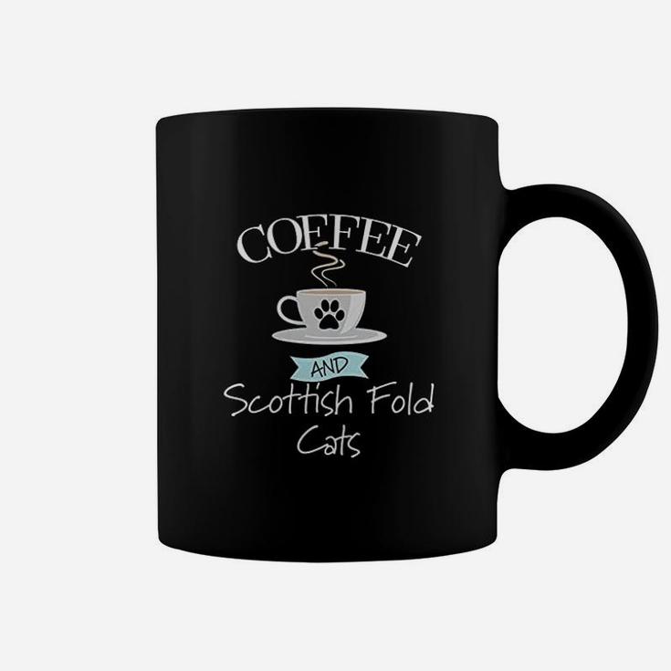 Scottish Fold Cat Mom Coffee Lover Gift Funny Saying Quote Coffee Mug