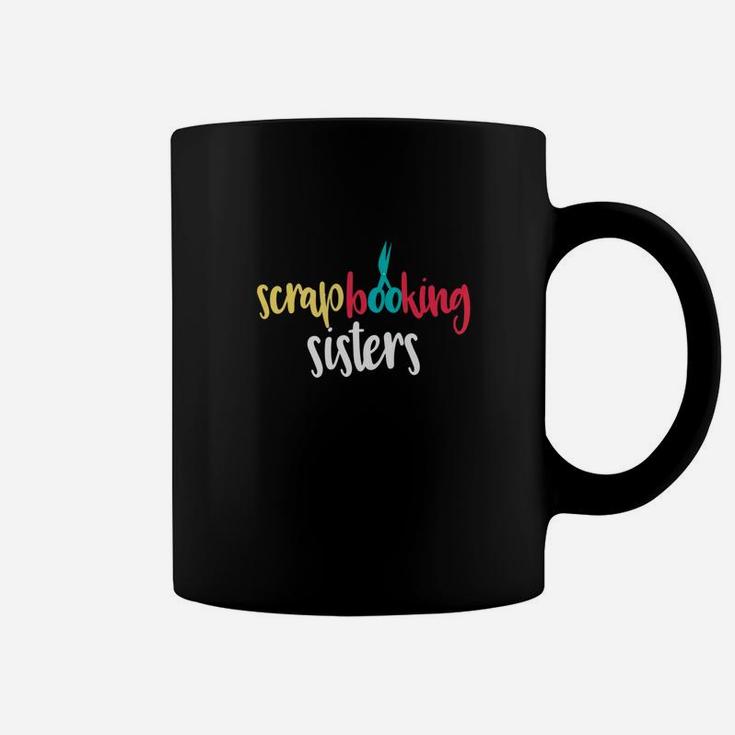 Scrapbooking Sisters Cute Siblings Art Scrapbook Coffee Mug