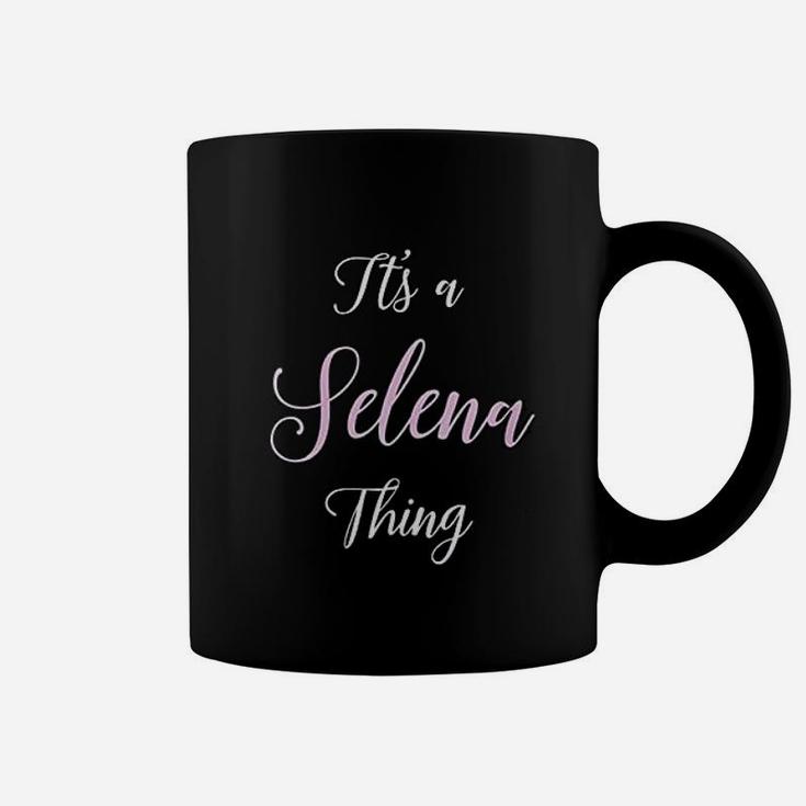 Selena Name Personalized Women Cute Pink Girl Custom Gift Coffee Mug