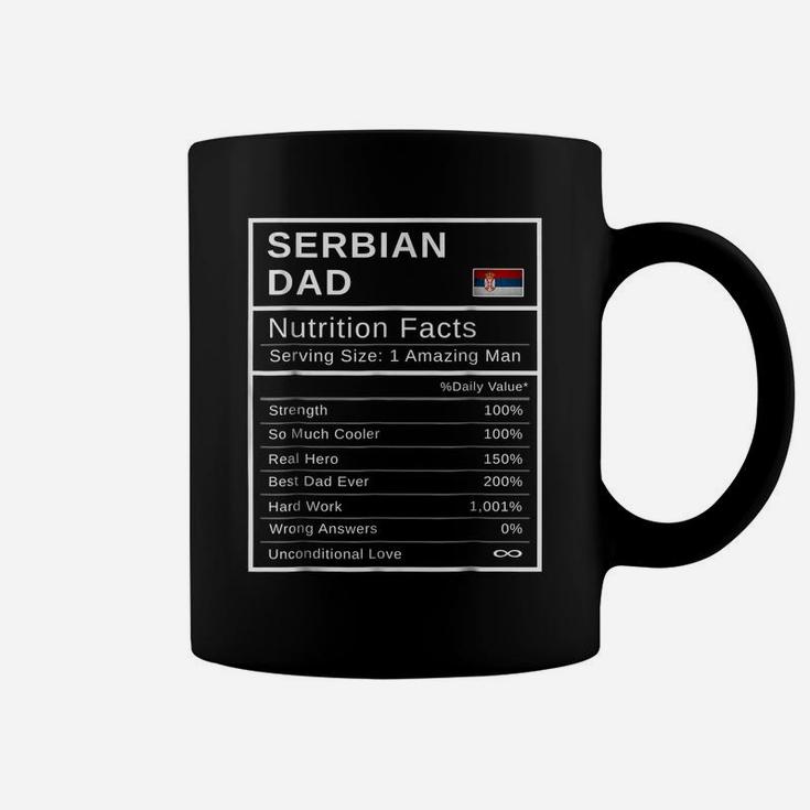 Serbian Dad Nutrition Facts Coffee Mug