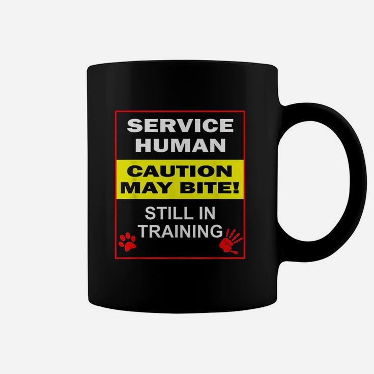 Service Dog In Training Funny Human Training Dog Walker Gift Coffee Mug