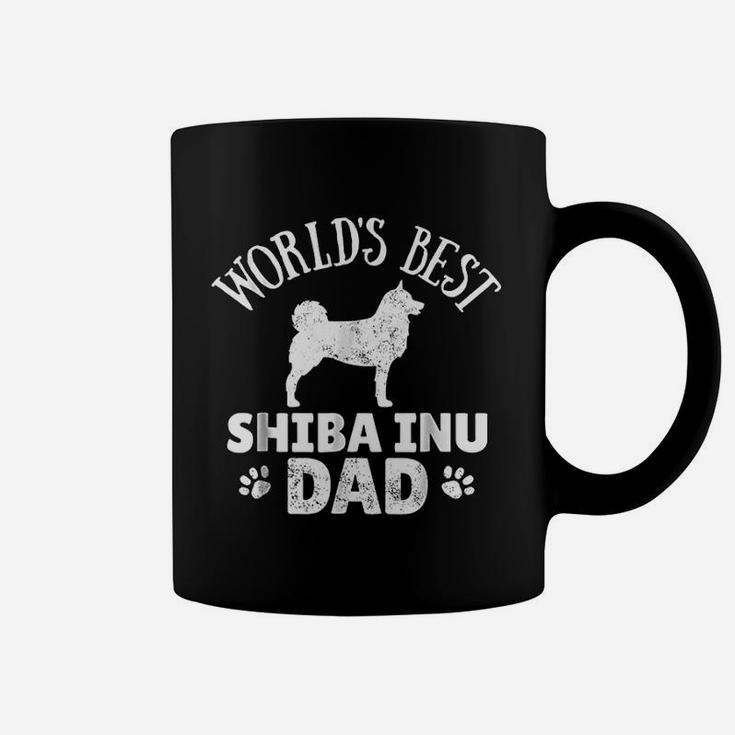 Shiba Inu Dad Dog Walking Coffee Mug