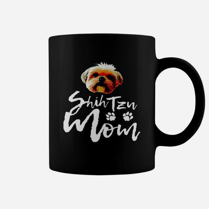 Shih Tzu Mom Cute Dog Face Shirt Black Women B077xg22zd 1 Coffee Mug