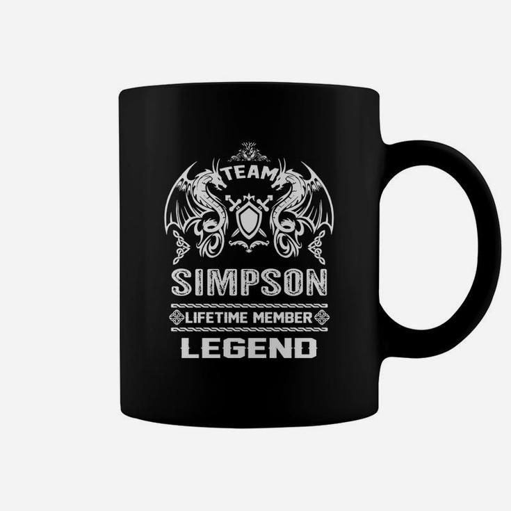 Simpson Team Lifetime Member Legend Coffee Mug