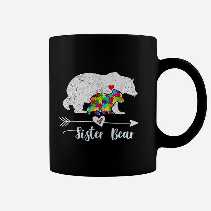 Sister Bear Support Autistic Coffee Mug