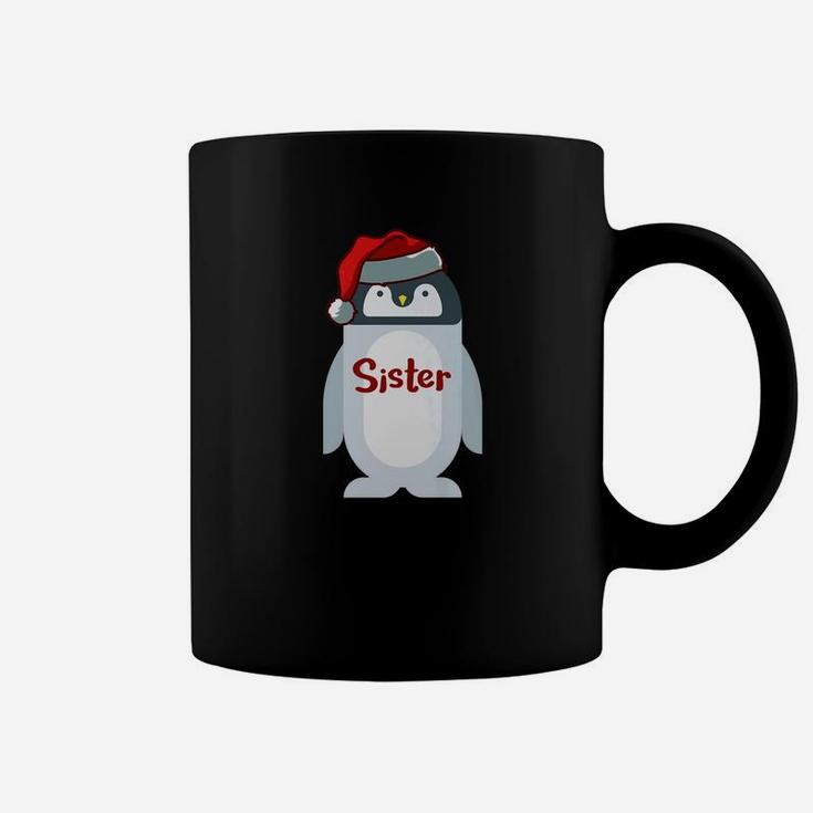 Sister Family Christmas Penguin Pajama Coffee Mug