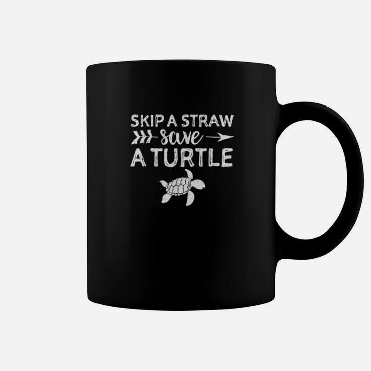 Skip A Straw Save A Turtle Climate Change Coffee Mug