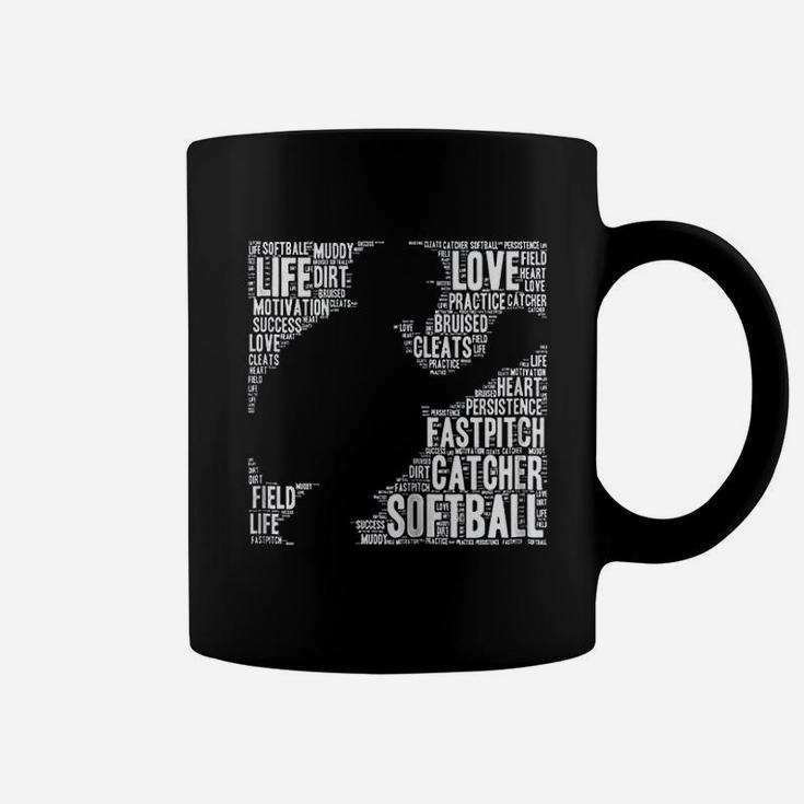 Softball Catcher Fastpitch Softball Mom Coffee Mug