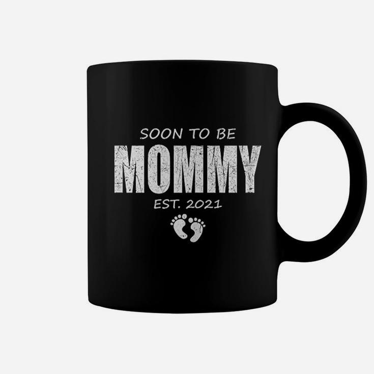 Soon To Be Mommy 2021 And Promoted To Mom Baby Coffee Mug