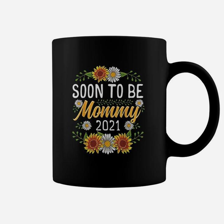 Soon To Be Mommy 2021 Sunflower Gifts Coffee Mug
