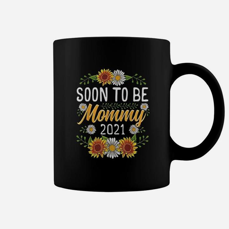 Soon To Be Mommy 2021 Sunflower Gifts New Mommy Coffee Mug