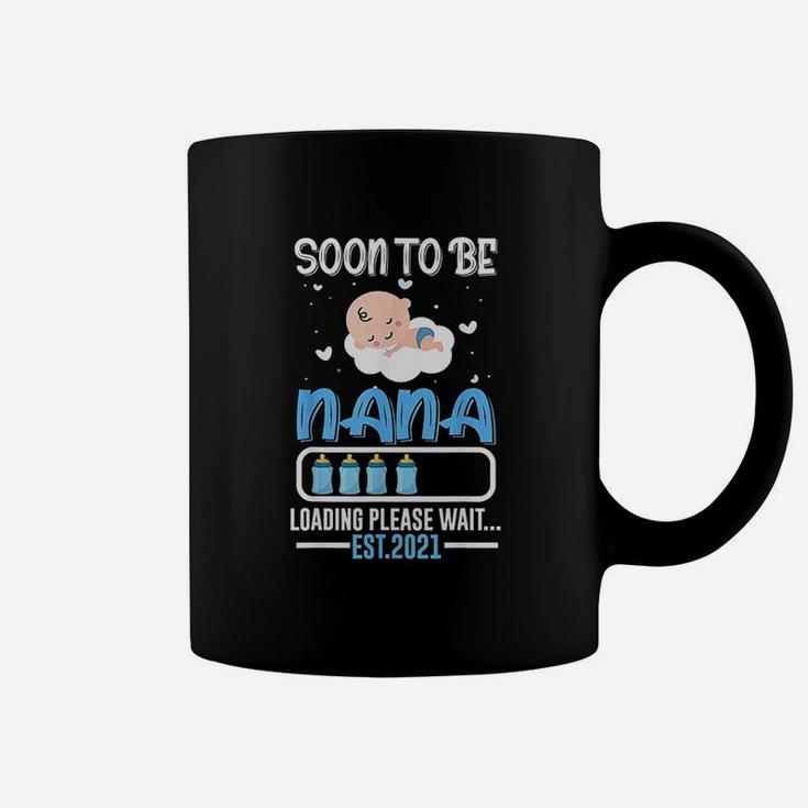Soon To Be Nana Est 2021 Gift Funny Daddy Mom Coffee Mug