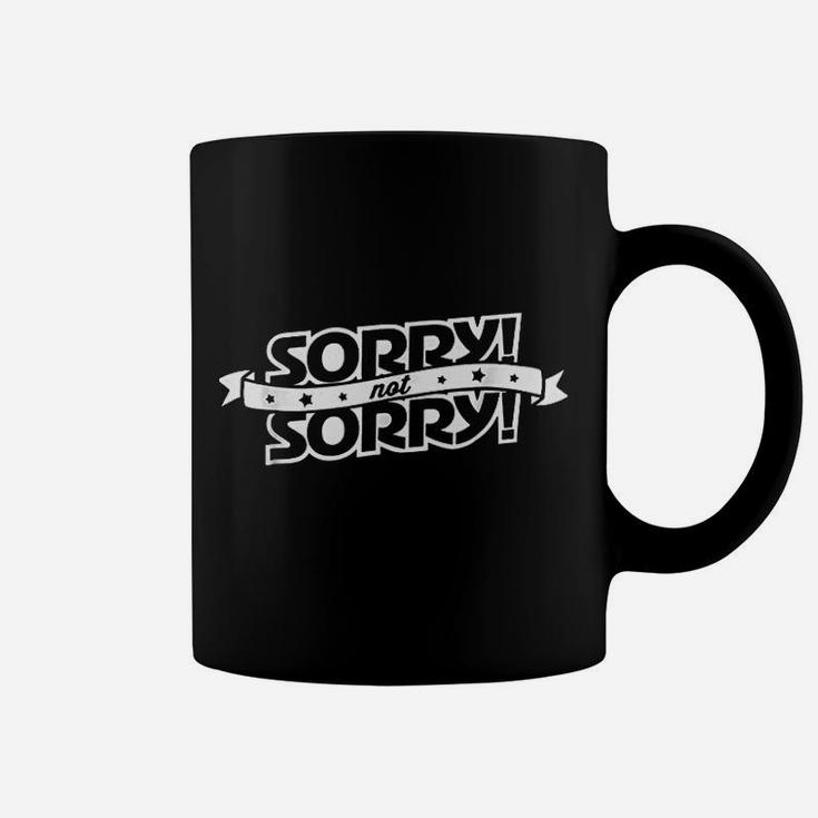 Sorry! Not Sorry! Funny Retro Vintage Boardgame Saying Coffee Mug