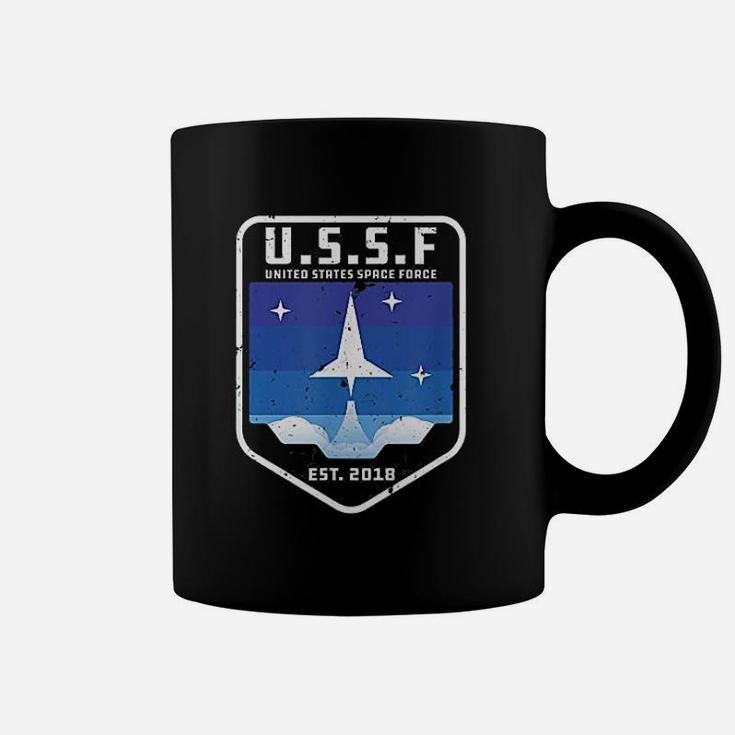 Space Force Ussf United States Space Force Retro Alien Gift Coffee Mug