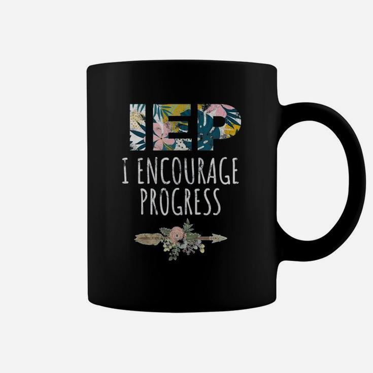 Sped Special Education I Encourage Progress Floral Coffee Mug
