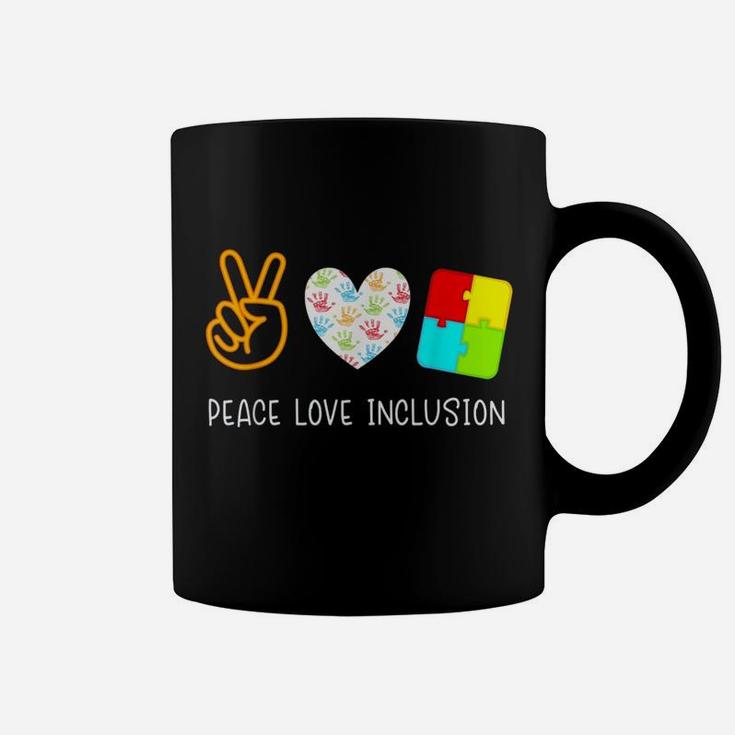 Sped Special Education Peace Love Inclusion Coffee Mug
