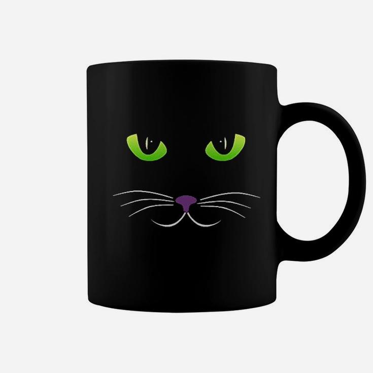 Spooky Cat Face Coffee Mug