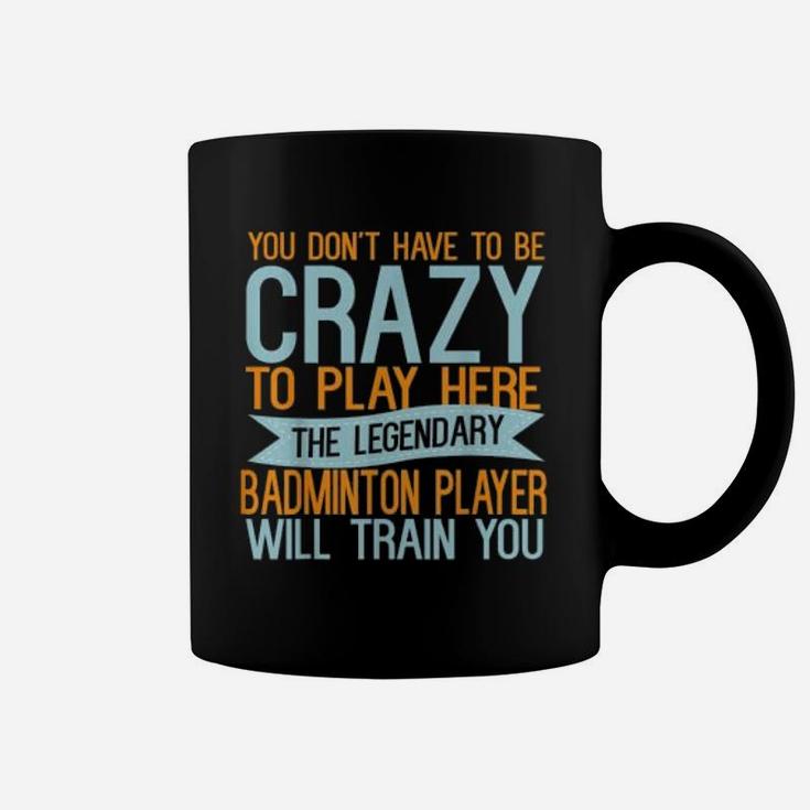 Sports Lover Gifts God Be With Badminton Player Coffee Mug