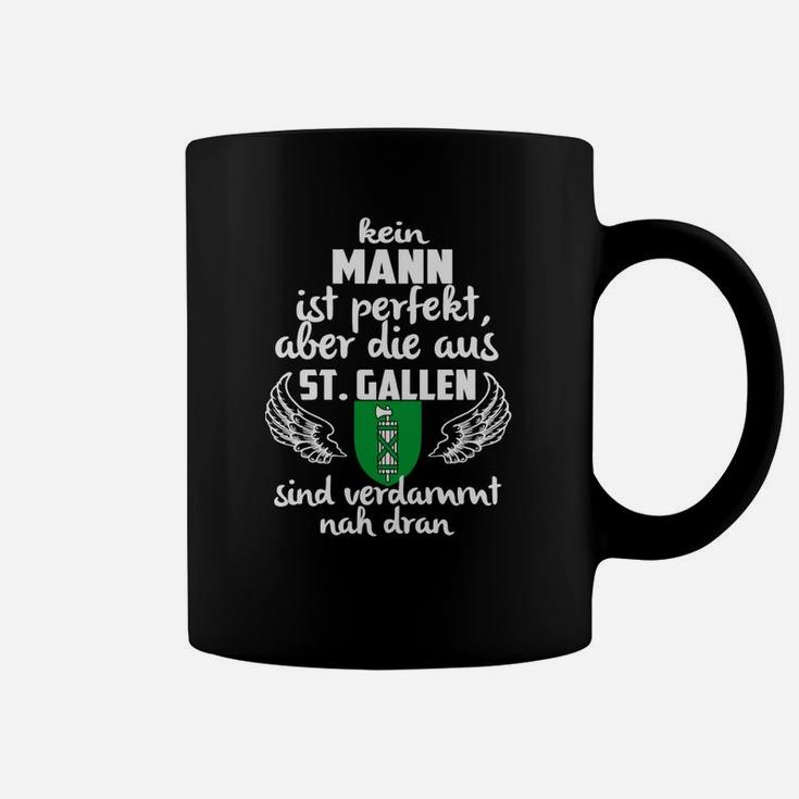 St. Gallen Spruch Tassen, Themen Tee in Schwarz