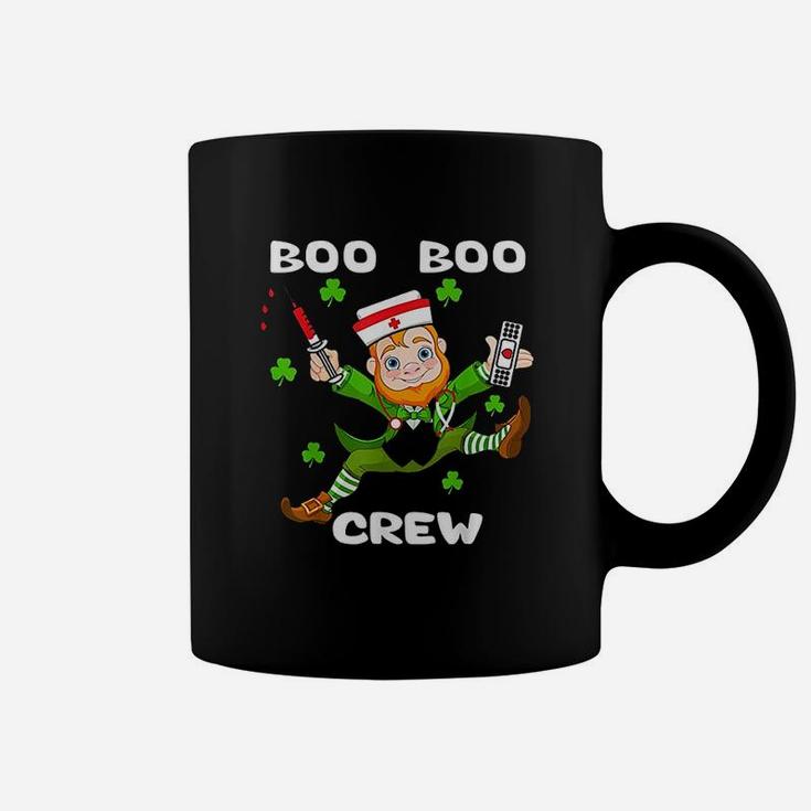 St Patricks Day Boo Boo Crew Nurse Leprechaun Funny Nurse Coffee Mug