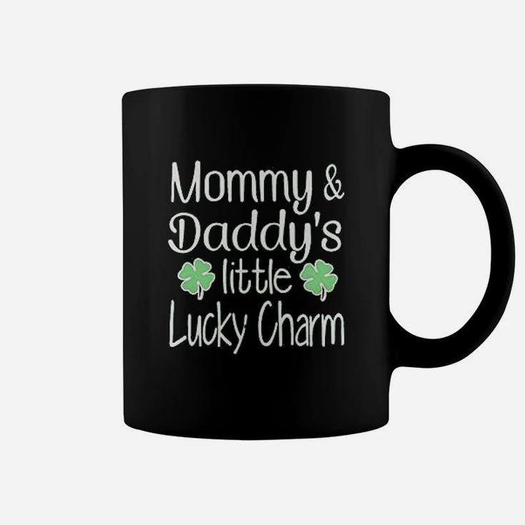 St Patricks Day Clothes Clover Tattoo Mommy And Daddys Lucky Charm Coffee Mug