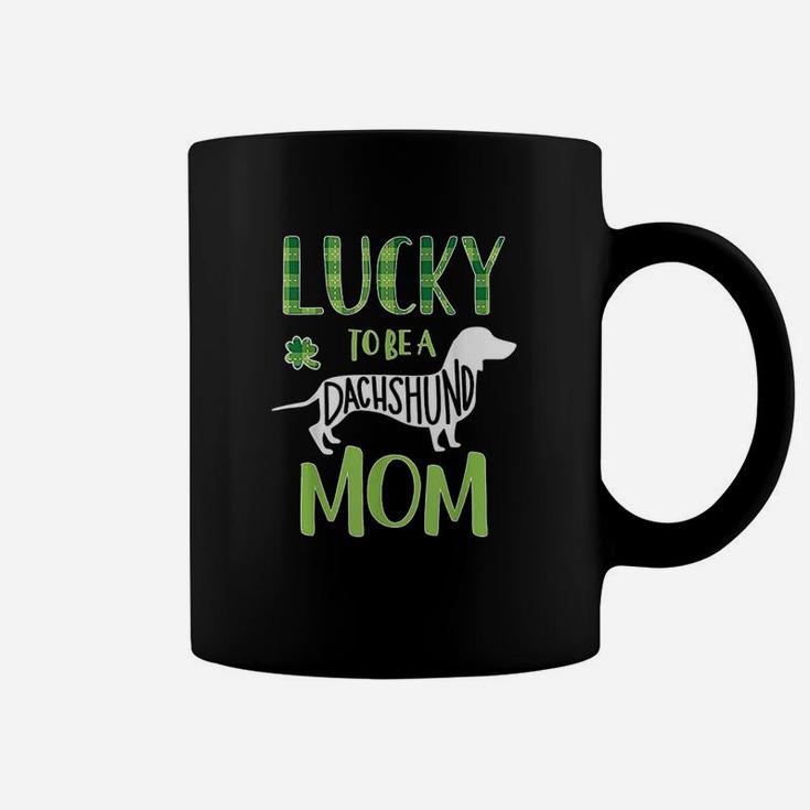 St Patricks Day Dachshund Mom Lucky Dachshund Gift Coffee Mug