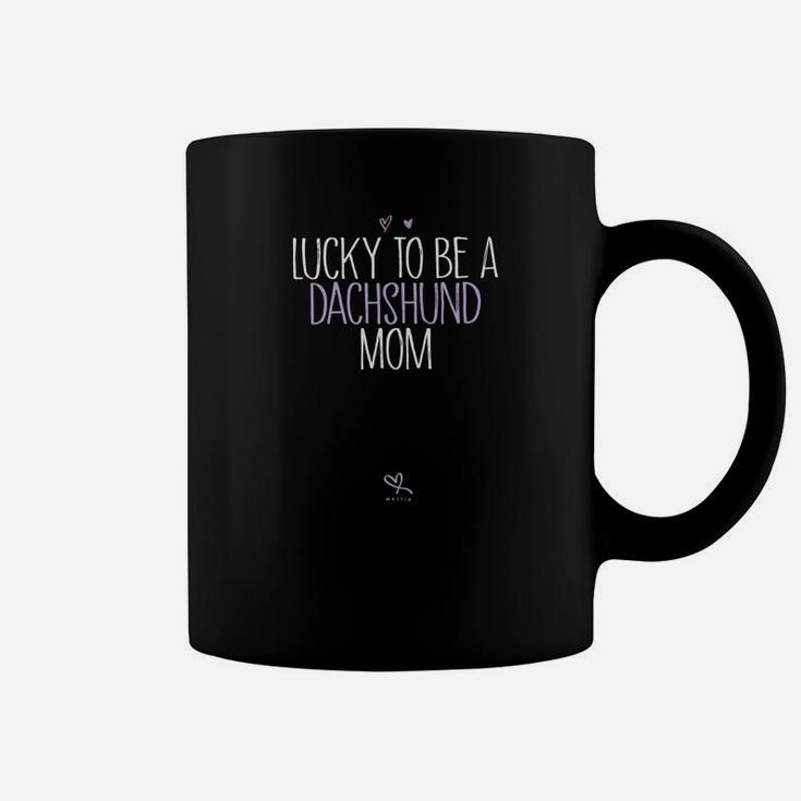 St Patricks Day Dachshund Mom Lucky Dachshund Gifts Coffee Mug