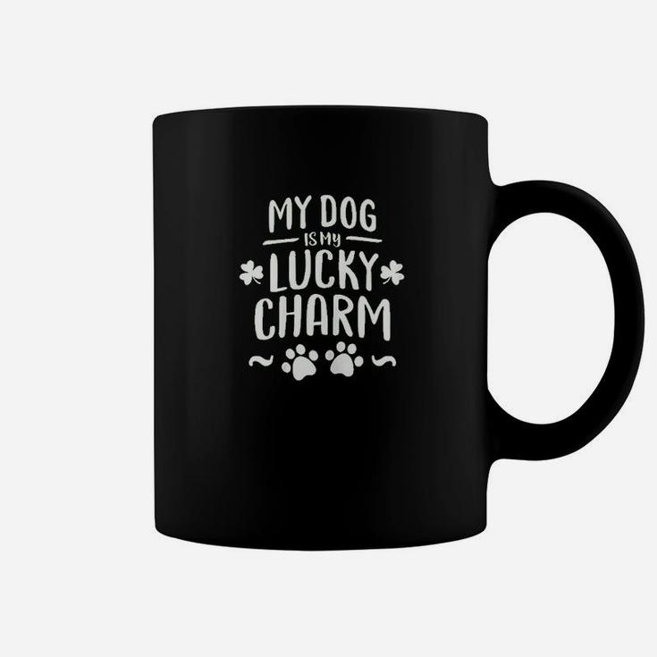 St Patrick's Day Dog Mom Shamrock My Dog Is My Lucky Charm Coffee Mug