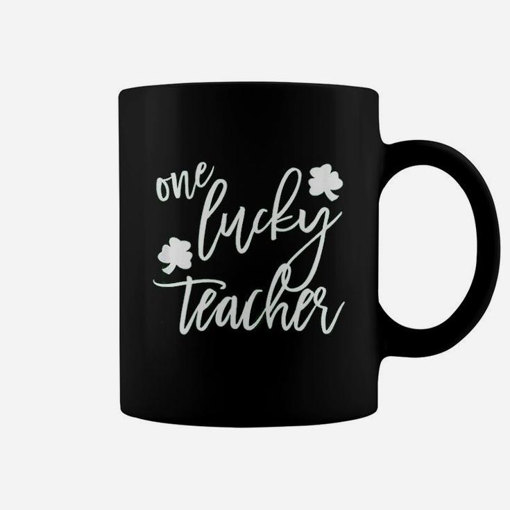 St Patricks Day Gift For Kindergarten Prek One Lucky Teacher Coffee Mug