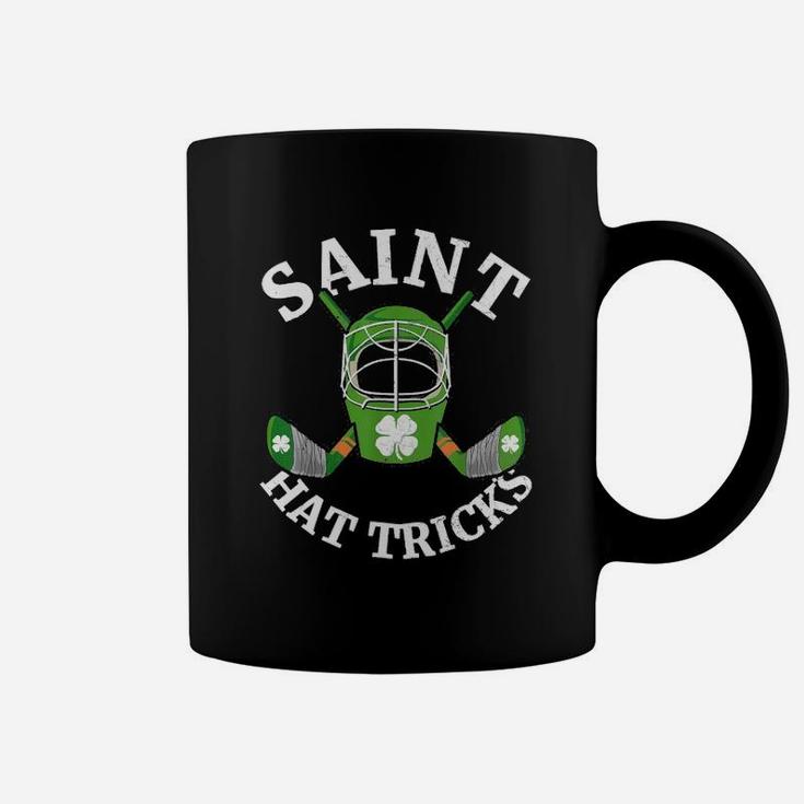 St Patricks Day Saint Hat Tricks Hockey Shamrock Coffee Mug