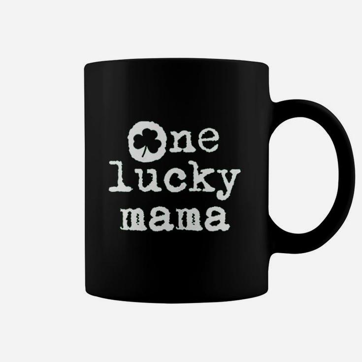 St Patricks Day Shamrock Fun Gift For New Mom One Lucky Mama Coffee Mug