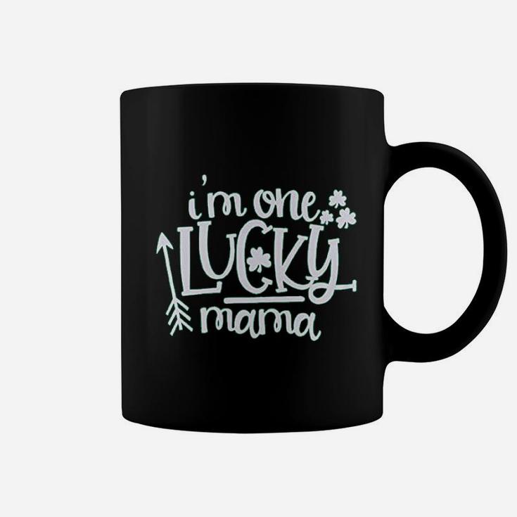 St Patricks Day Shamrock Funny Im One Lucky Mama Coffee Mug