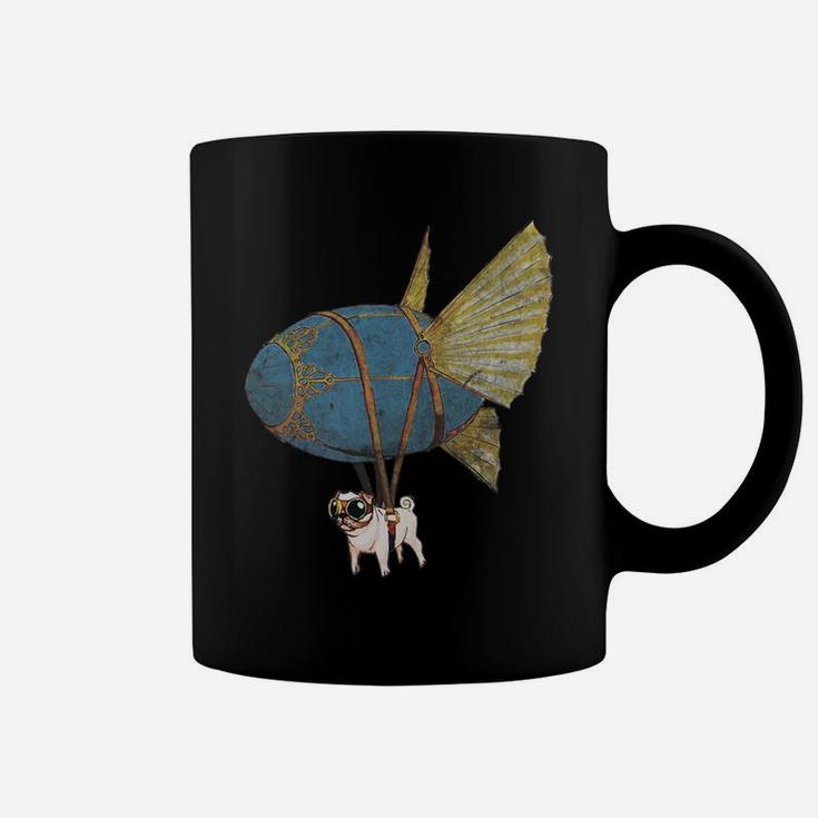 Stempug The Amazing Flying Pug Cute Pug Coffee Mug