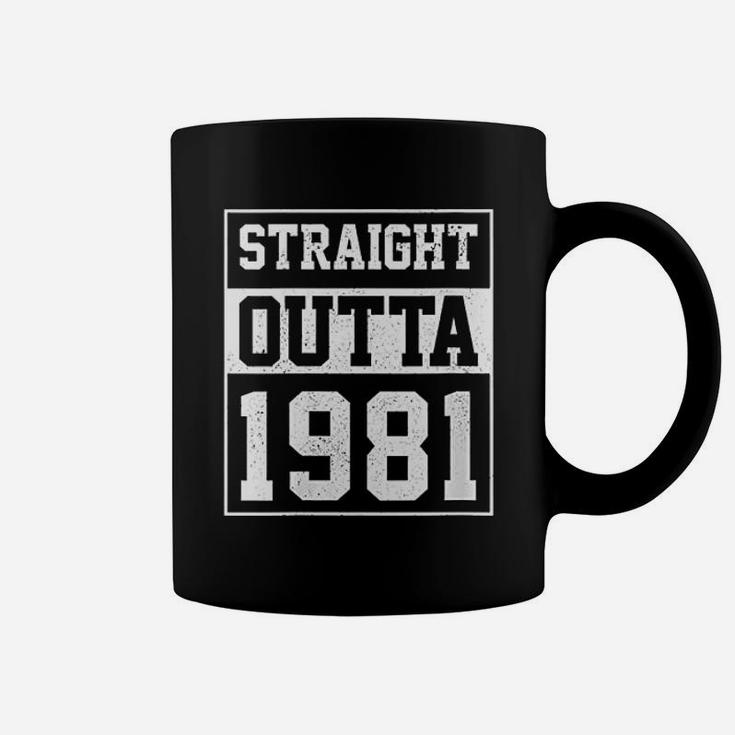 Straight Outta 1981 Funny Vintage Birthday Gift  Coffee Mug