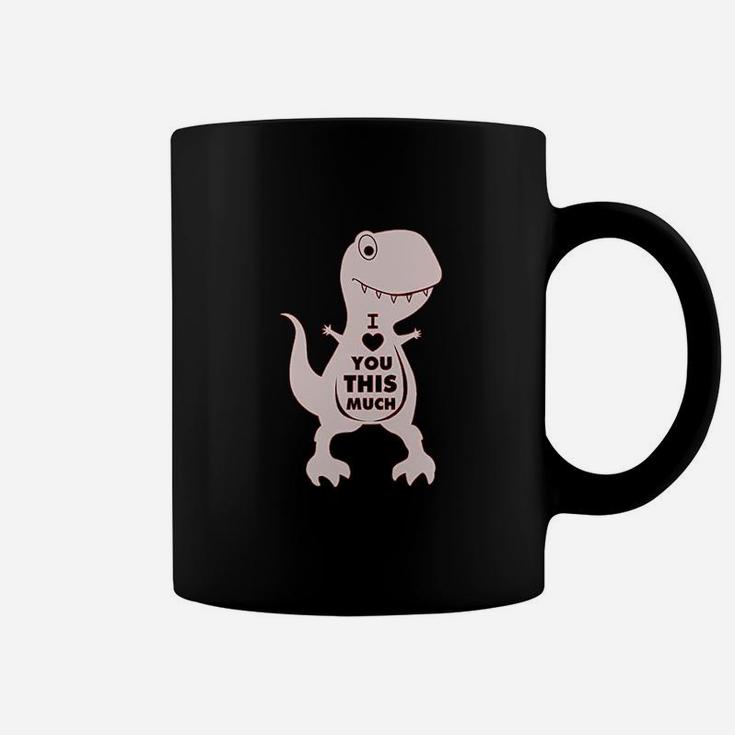 T-rex Valentine's Day I Love You This Much Coffee Mug