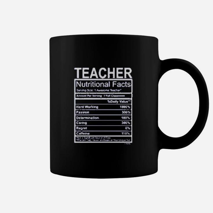 Teacher Gift Nutritional Facts Teachers Day Coffee Mug