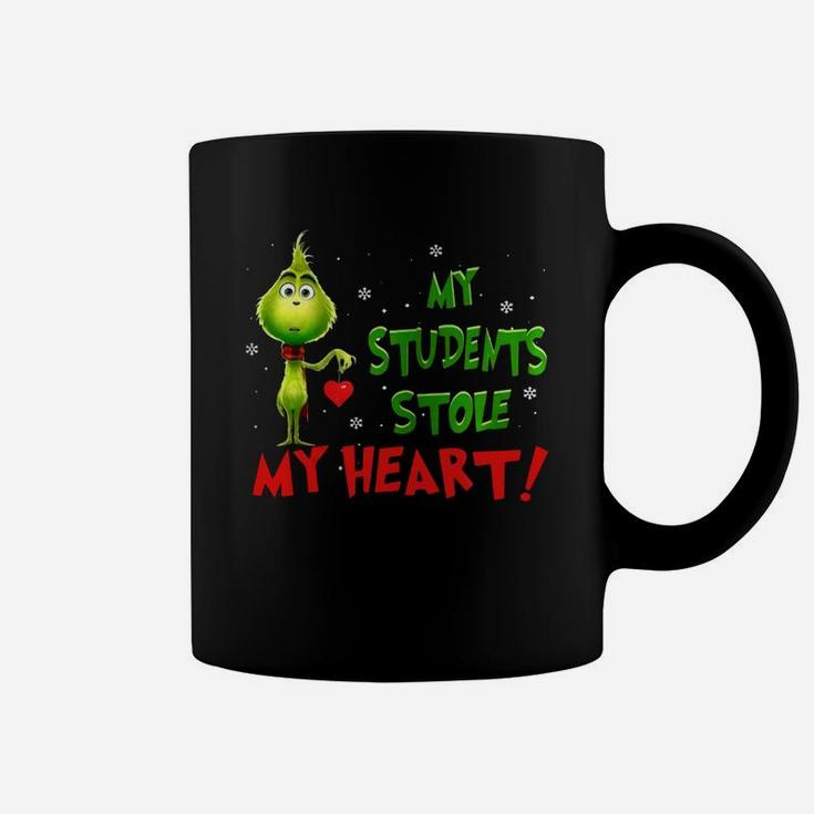 Teacher Grinch My Students Stole My Heart Coffee Mug
