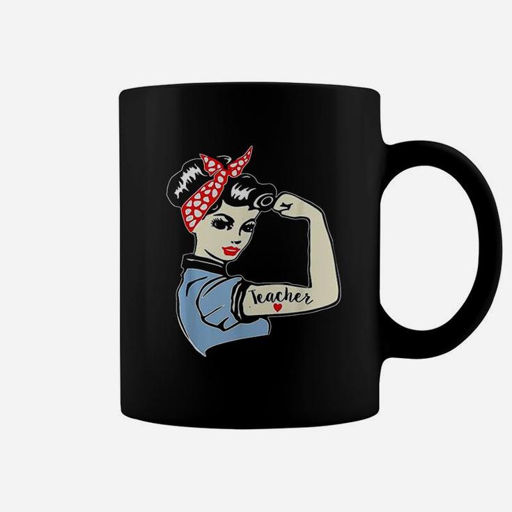 Teacher Strong Woman Warrior Vintage Gift Coffee Mug
