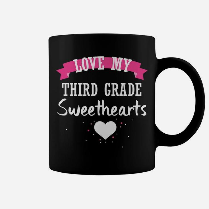 Teacher Valentine Day Love My Third Grade Sweethearts Coffee Mug