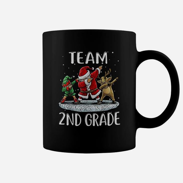 Team 2nd Grade Santa Elf And Reindeer Dabbing Coffee Mug