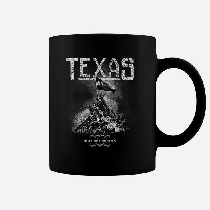 Texas Bigger Than The Storm Shirt Coffee Mug