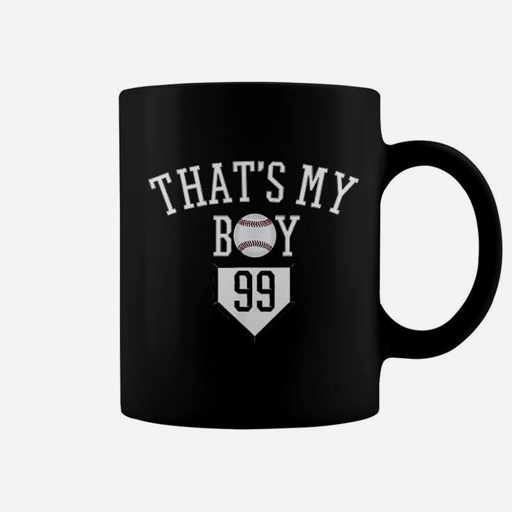 That Is My Bo Baseball Number 99 Jersey Baseball Mom Dad Coffee Mug