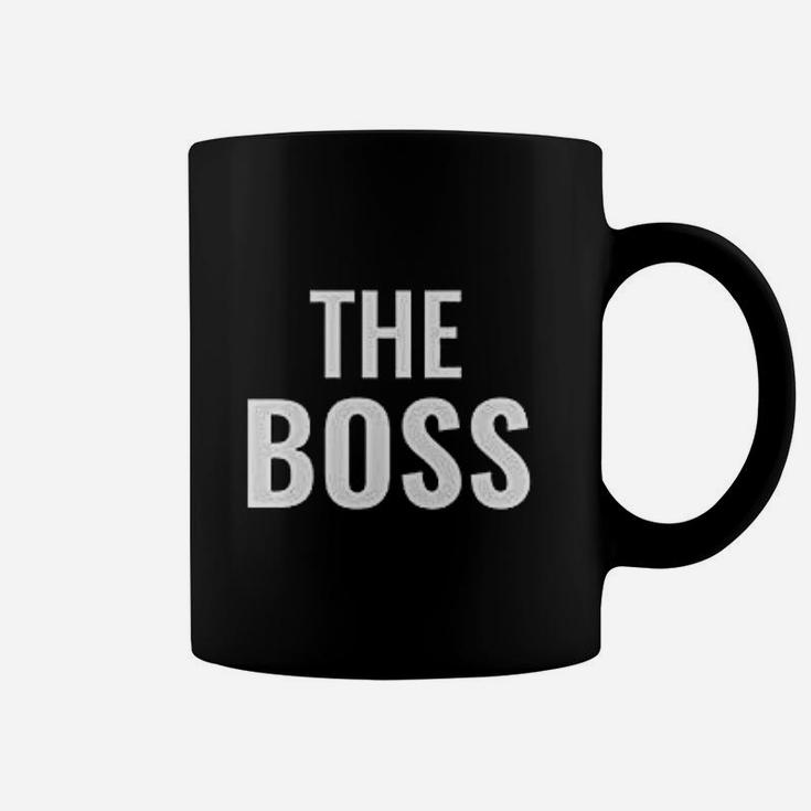 The Boss Funny Husband And Wife Matching Couples Coffee Mug